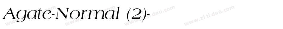 Agate-Normal (2)字体转换